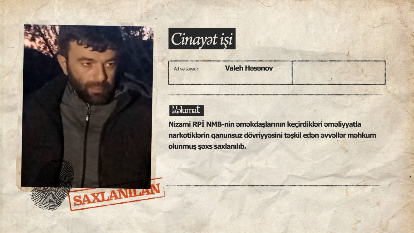 Bakıda narkokuryerlər saxlanıldı - VİDEO (FOTOLAR)